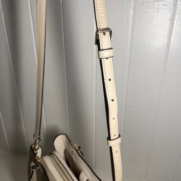 Kate Spade Leila Medium Triple Compartment Satchel - Light Sand Multi (EUC) - Picture 11 of 15